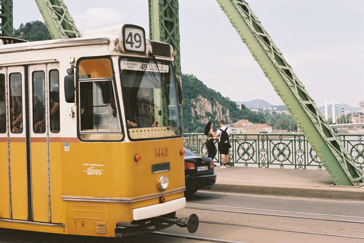 Fotka páru v Budapešti